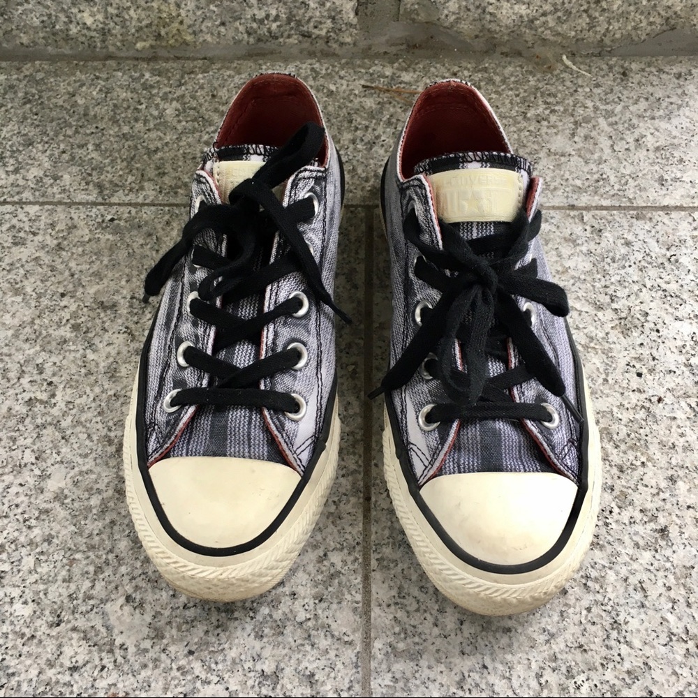 CONVERSE X MISSONI Grey Low-Top Chuck Taylor Canvas Sneakers
